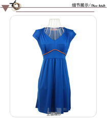 春夏風尚 韓版修身短袖連衣裙，演繹精品專柜下的時尚高貴